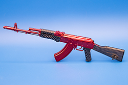 The Metallic Red and Carbon Fiber AK-47 Image of AK-47 Model Red Team