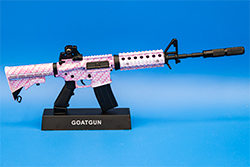 The pink carbon fiber AR-15 model