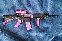 The black and pink AR-15/M4A1 Image of AR-15/M4A1 model Bitching Betty 2.0