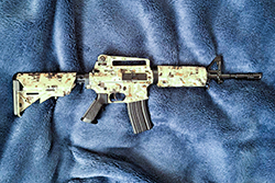 The Digital Desert Camo AR-15/M4A1 Image of AR-15/M4A1 model Desert Storm