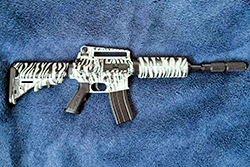 The Zebra Striped AR-15/M4A1 Image of AR-15/M4A1 model Torn Apart
