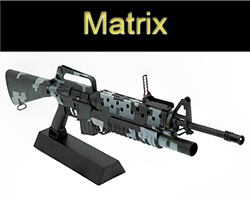 The dark digital Camo Grenadier M16A1 model Matrix