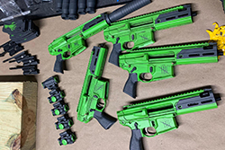 Production photos of the SIG MCX Rattler Zombie Rare Edition.